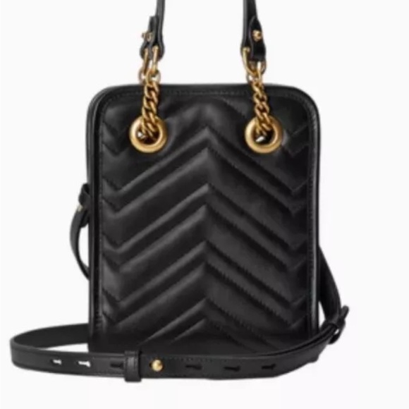 Gucci Black Marmont Matelasse Mini Bag New With Tags! - Picture 3 of 7